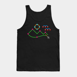 Pen Tool Node Outdoor Nature Landscape Tank Top